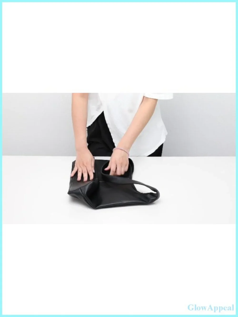 Slouchy PU Leather Hobo Shoulder Bag Women Tote Purse Work Travel